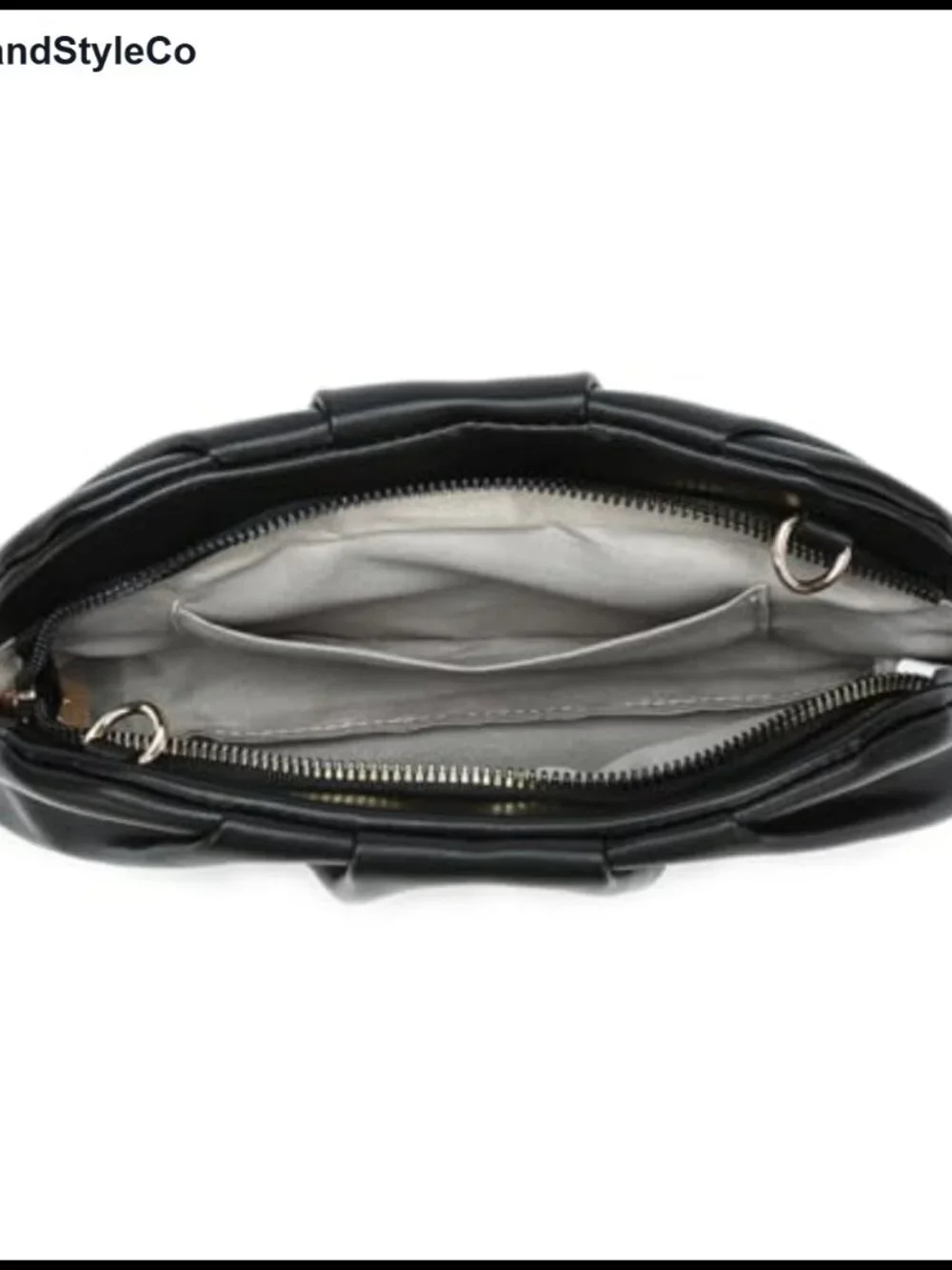 Fashion Cloud Shape Fold Leather Clutch Evening Bag with Chain